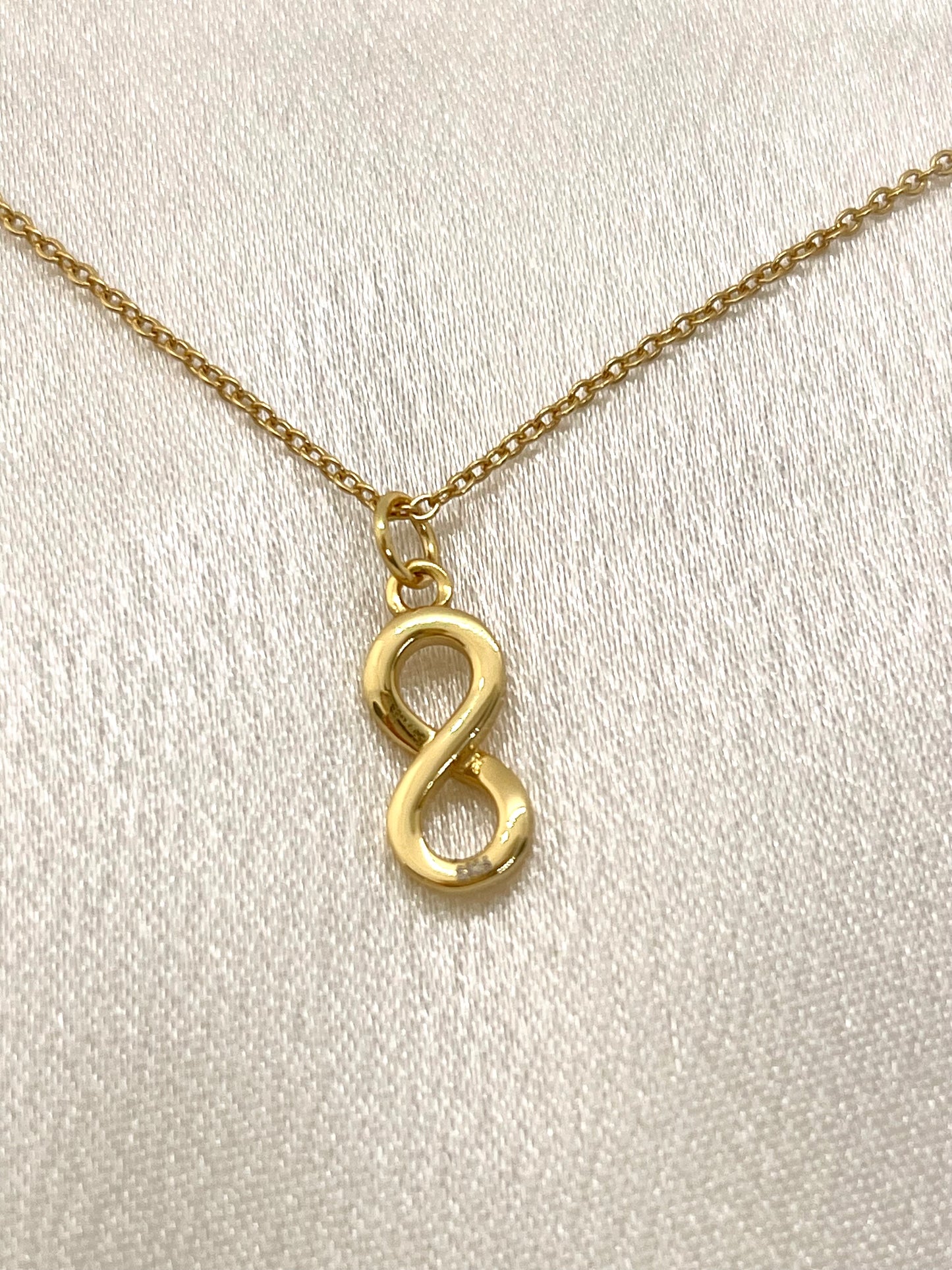 Collier Infini Doré – Argent 925 Plaqué Or 18K