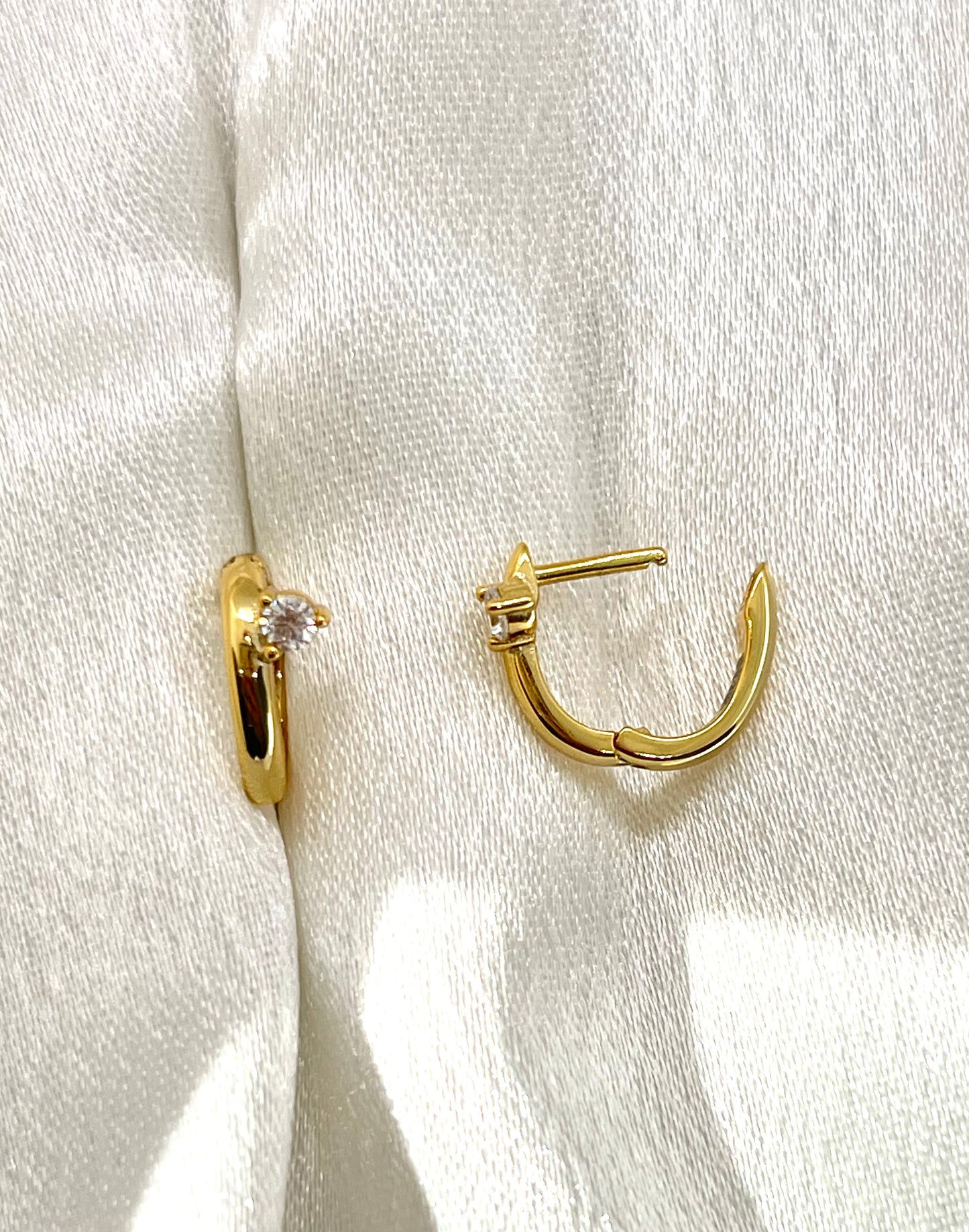 Boucles d’Oreilles Élégance Fine – Argent 925 Plaqué Or 18K