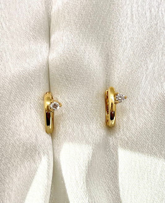 Boucles d’Oreilles Élégance Fine – Argent 925 Plaqué Or 18K