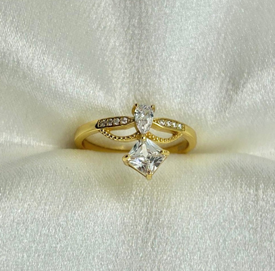 Bague Éclat Impérial – Argent 925 Plaqué Or 18K