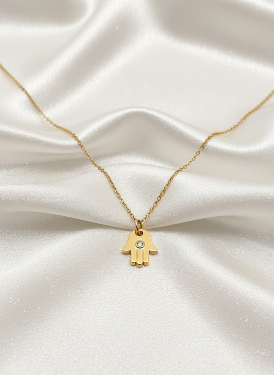 Collier Hamsa chaîne corrigée