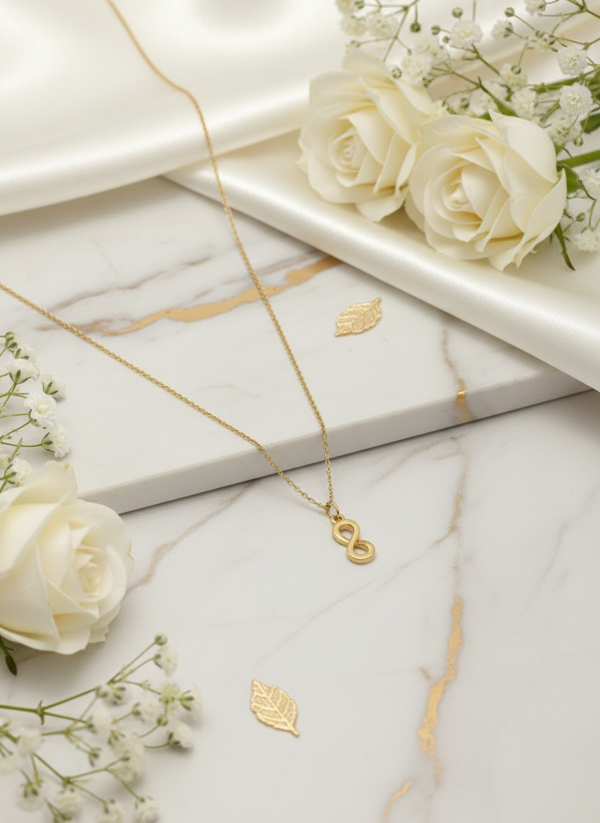 Collier infini original embelli